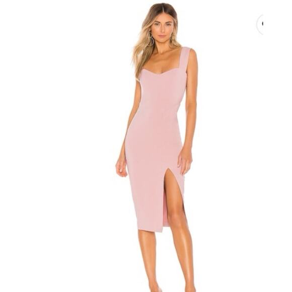 NWT Nookie Viva 2 Way Midi Dress Women's Dusty Pink Size Medium - Picture 1 of 8